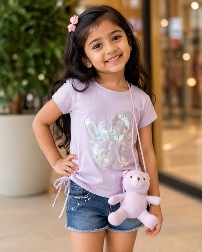 Teddy Buddy T-Shirt |2yrs to 7yrs | Teddy Bear Hanging