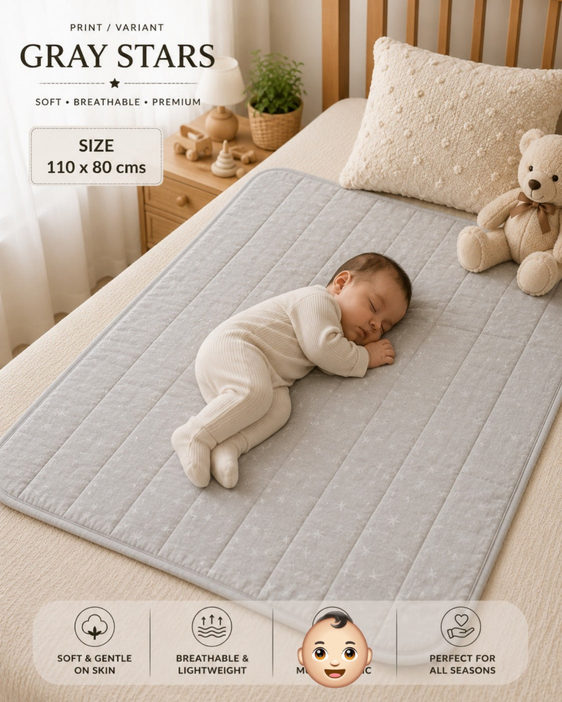 Quilt Blankets for Babies | Extreme soft and Cozy | 110*80cms
