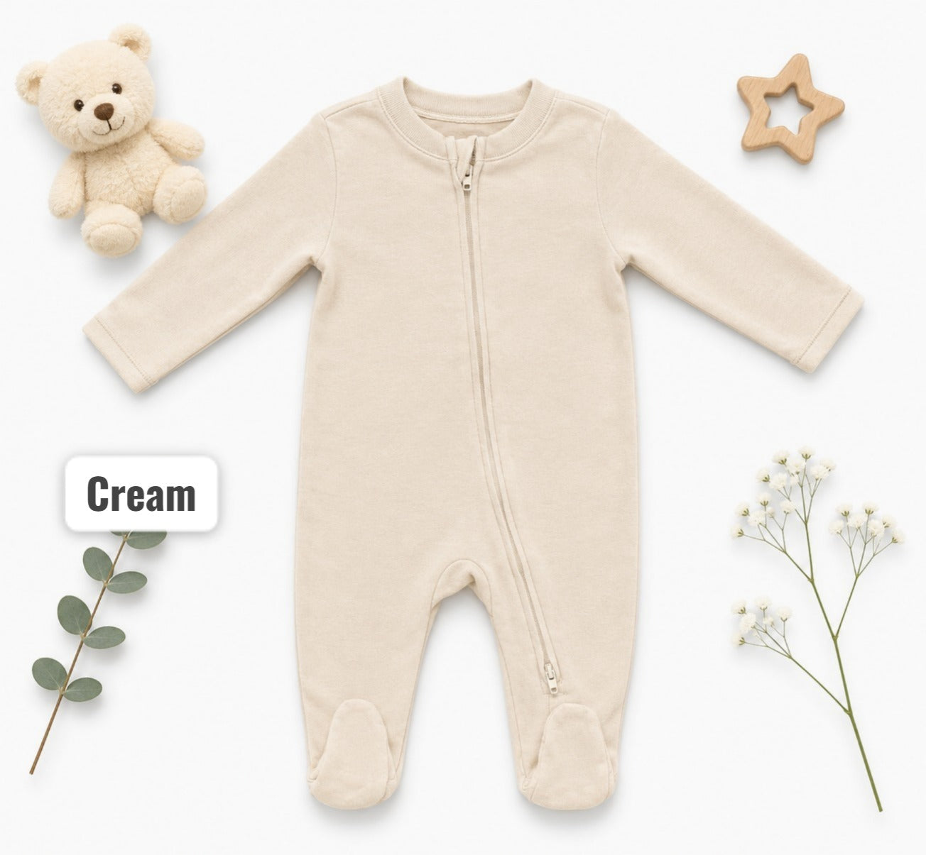 Footed Rompers |sleepsuits- 0-3 Months