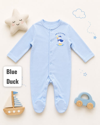 Footed Rompers-9-12 Months