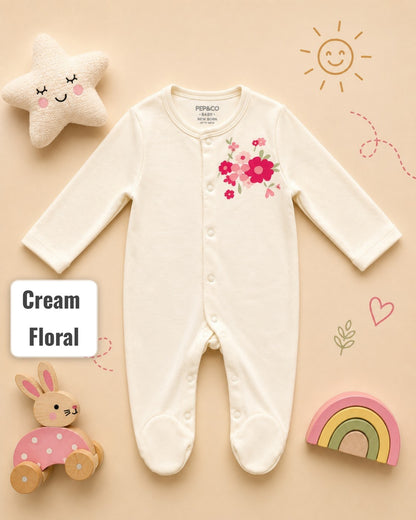 Footed Rompers-9-12 Months