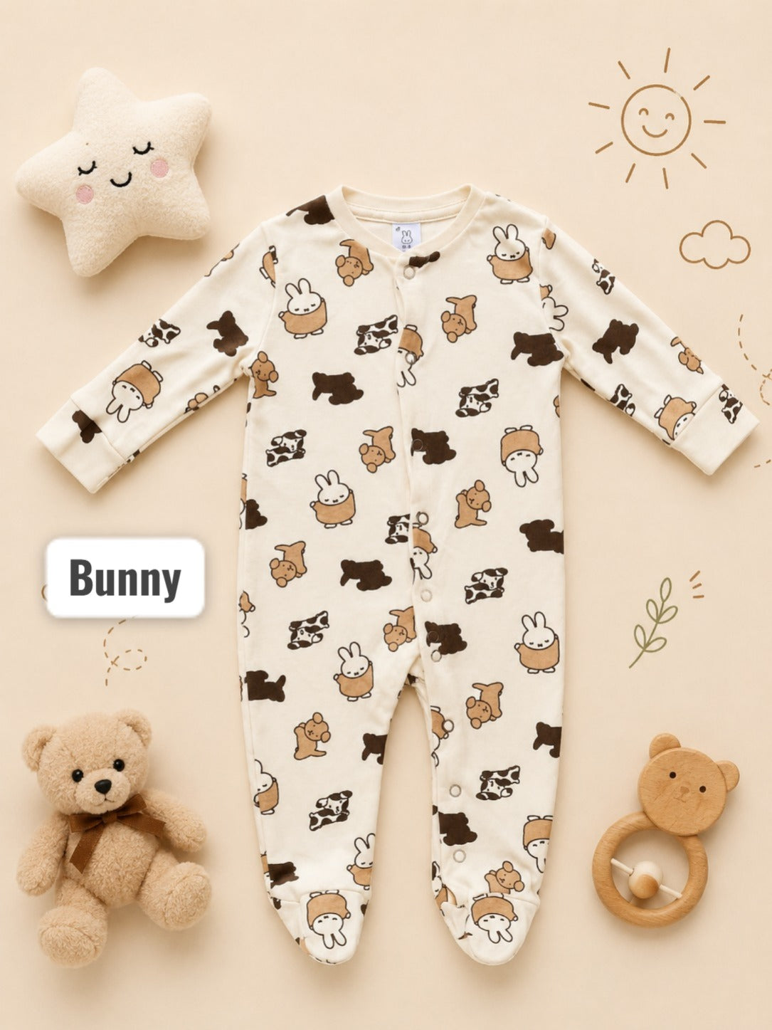Footed Rompers|sleepsuits -6-9 Months