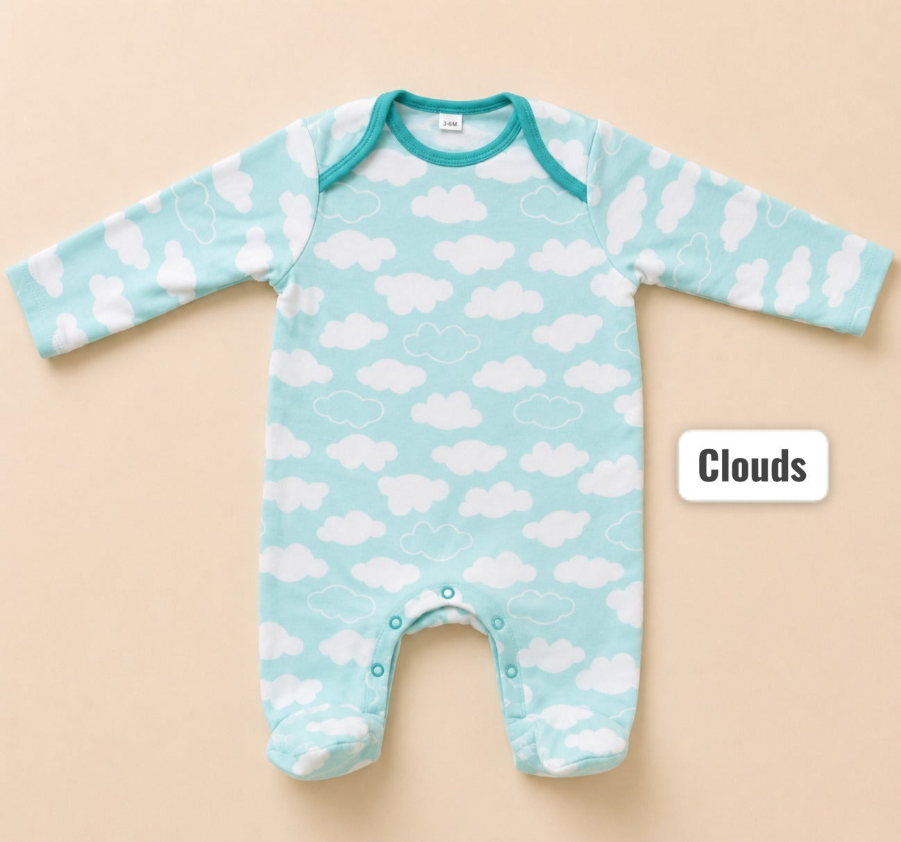 Footed Rompers|sleepsuits -6-9 Months