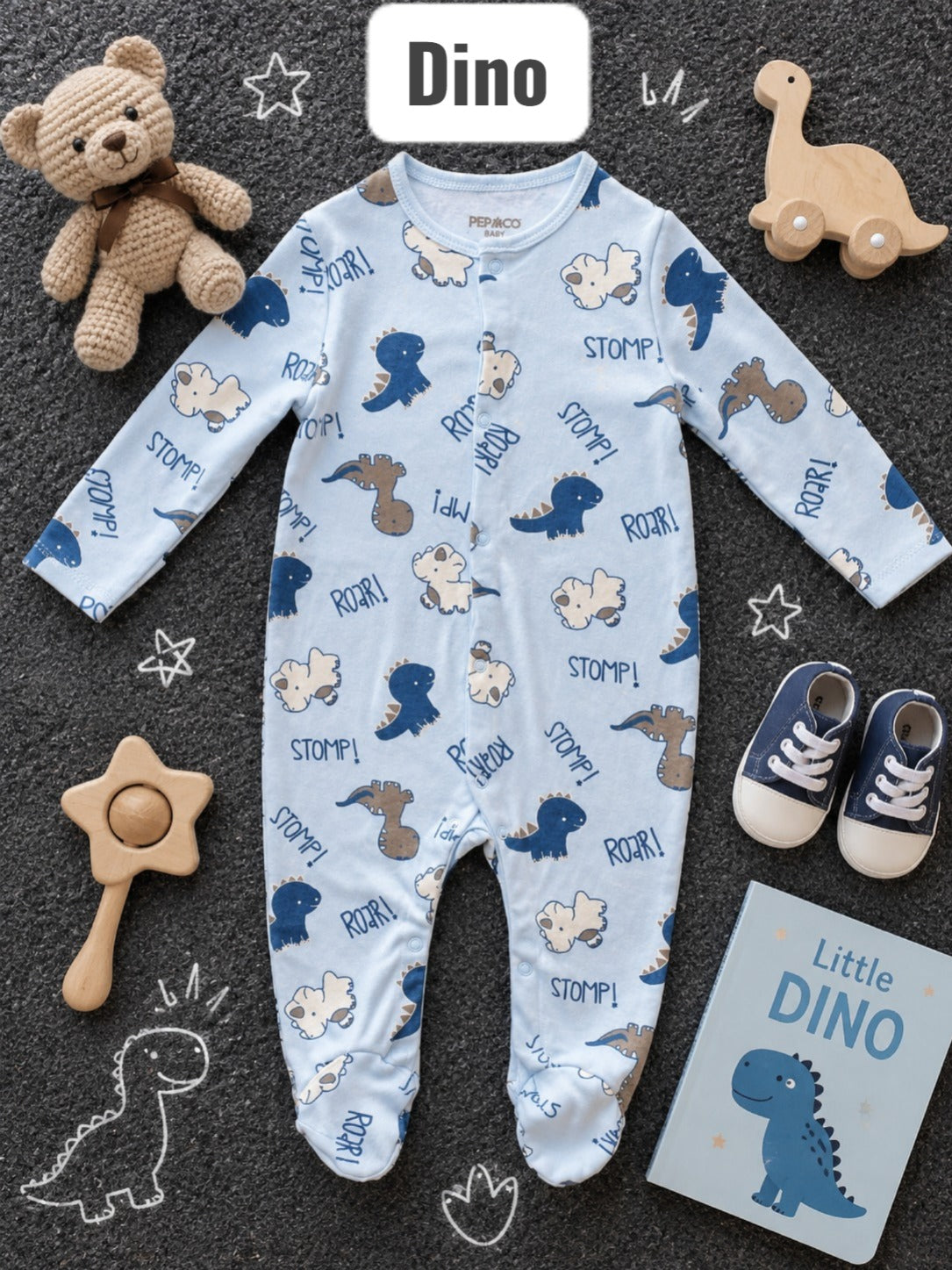 Footed Rompers|sleepsuits -6-9 Months
