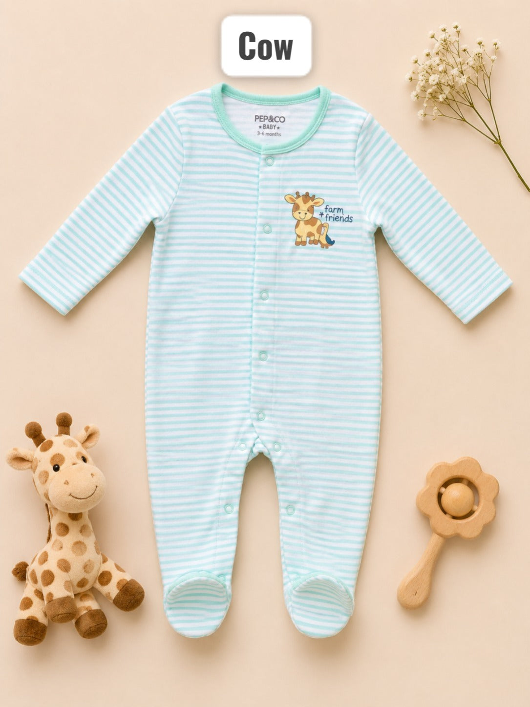 Footed Rompers- 12-18 Months