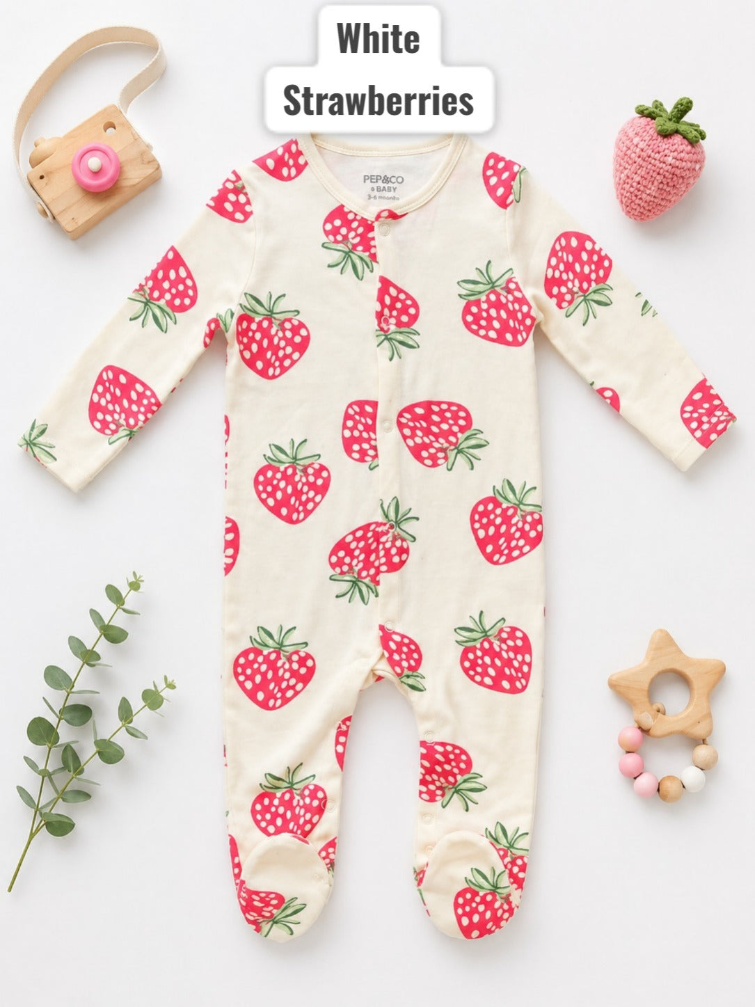 Footed Rompers sleepsuit- 12-18 Months