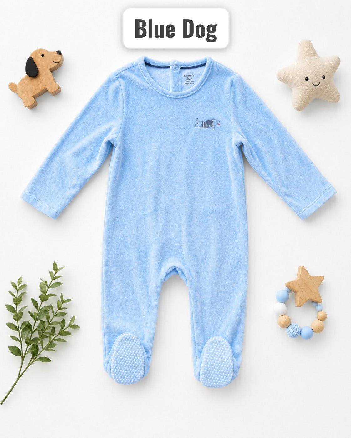 Footed Rompers-6-9 Months