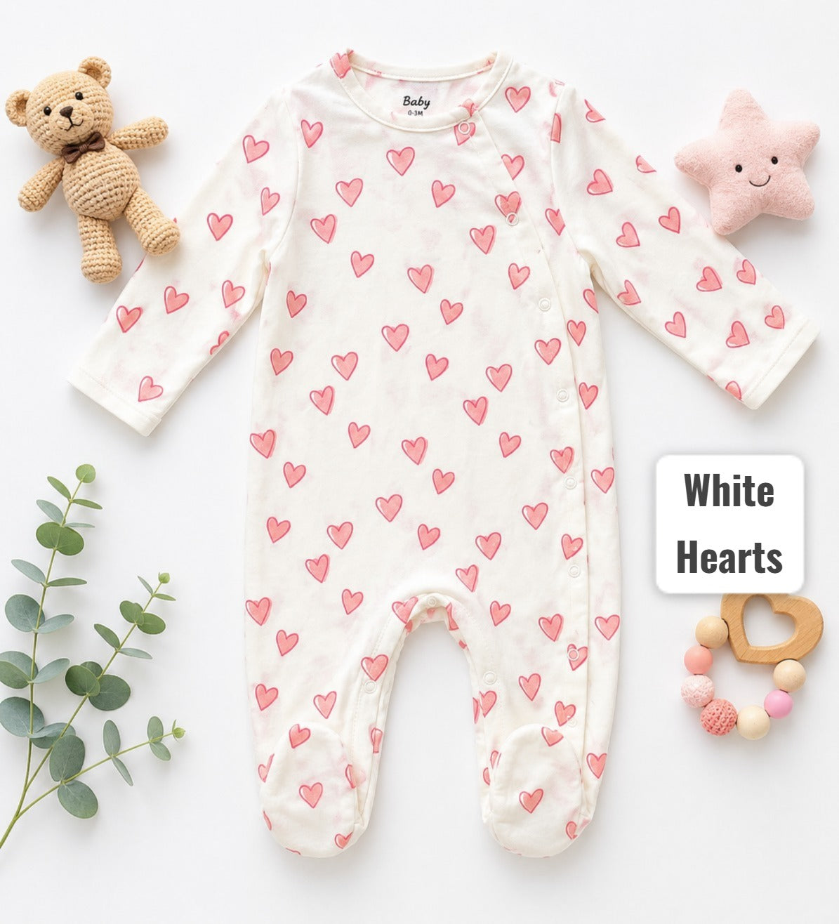 Footed Rompers-9-12 Months