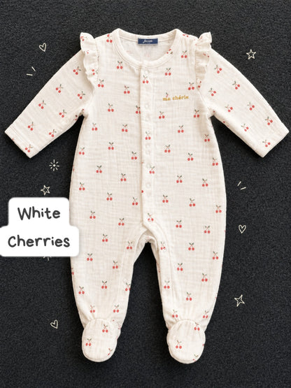 Footed Rompers sleepsuit- 12-18 Months