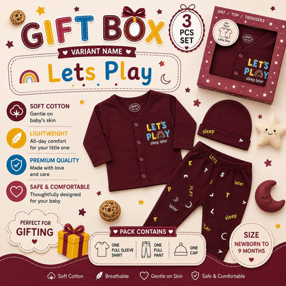 3pc Gift Box Set | Newborn to 9m