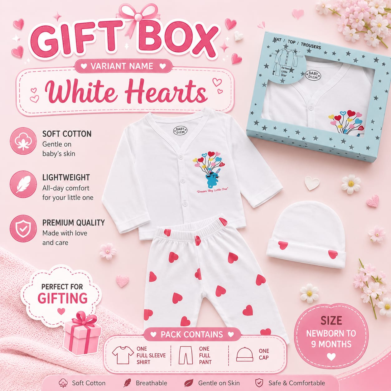 3pc Gift Box Set | Newborn to 9m