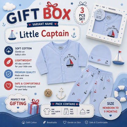 3pc Gift Box Set | Newborn to 9m