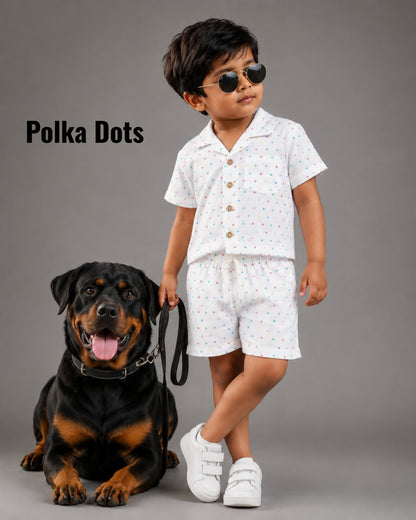 Muslin & cotton Short Sets for Boys 1yr to 5yrs | Soft & Breathable Fabric