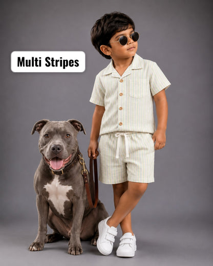 Muslin & cotton Short Sets for Boys 1yr to 5yrs | Soft & Breathable Fabric