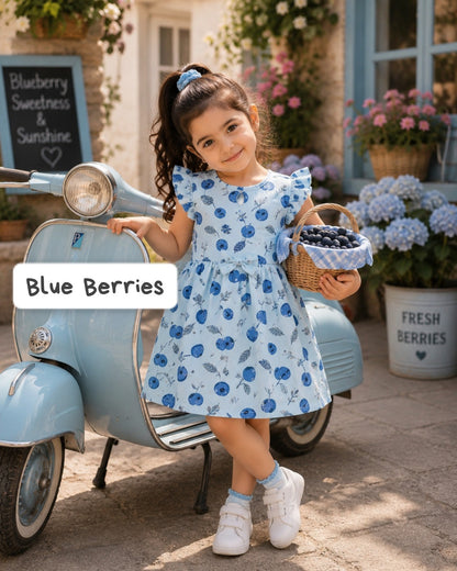 Ribbed Cotton Bow Frocks | 12m to 3yrs