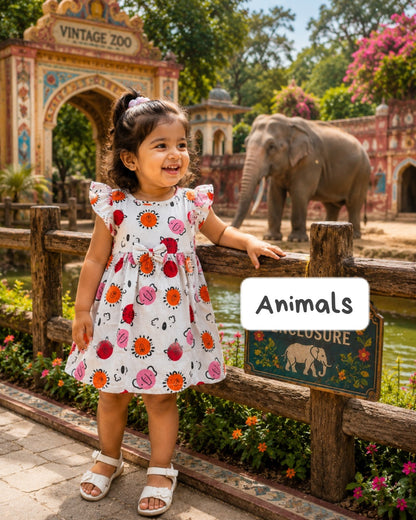 Ribbed Cotton Bow Frocks | 12m to 3yrs