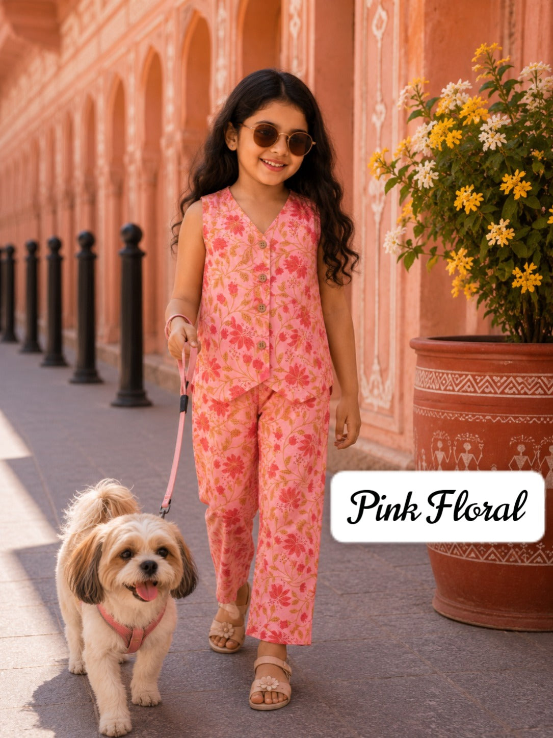 Stylish W-Cut Indo western cotton Coords