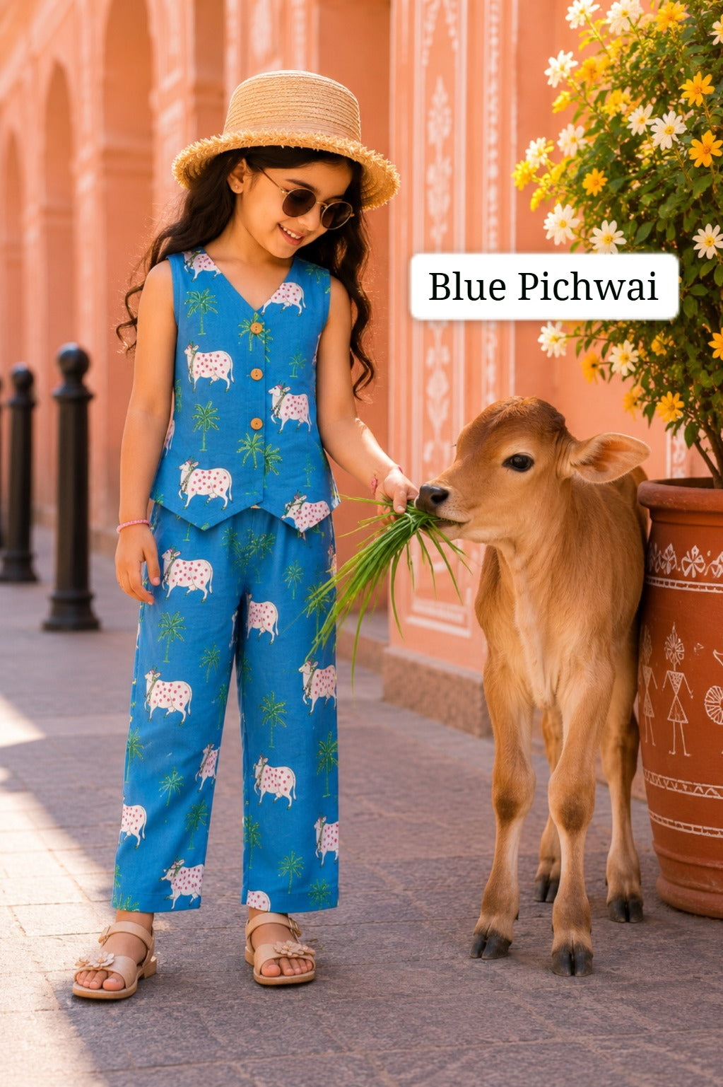 Stylish W-Cut Indo western cotton Coords