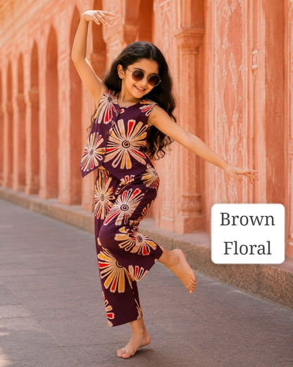 Stylish W-Cut Indo western cotton Coords