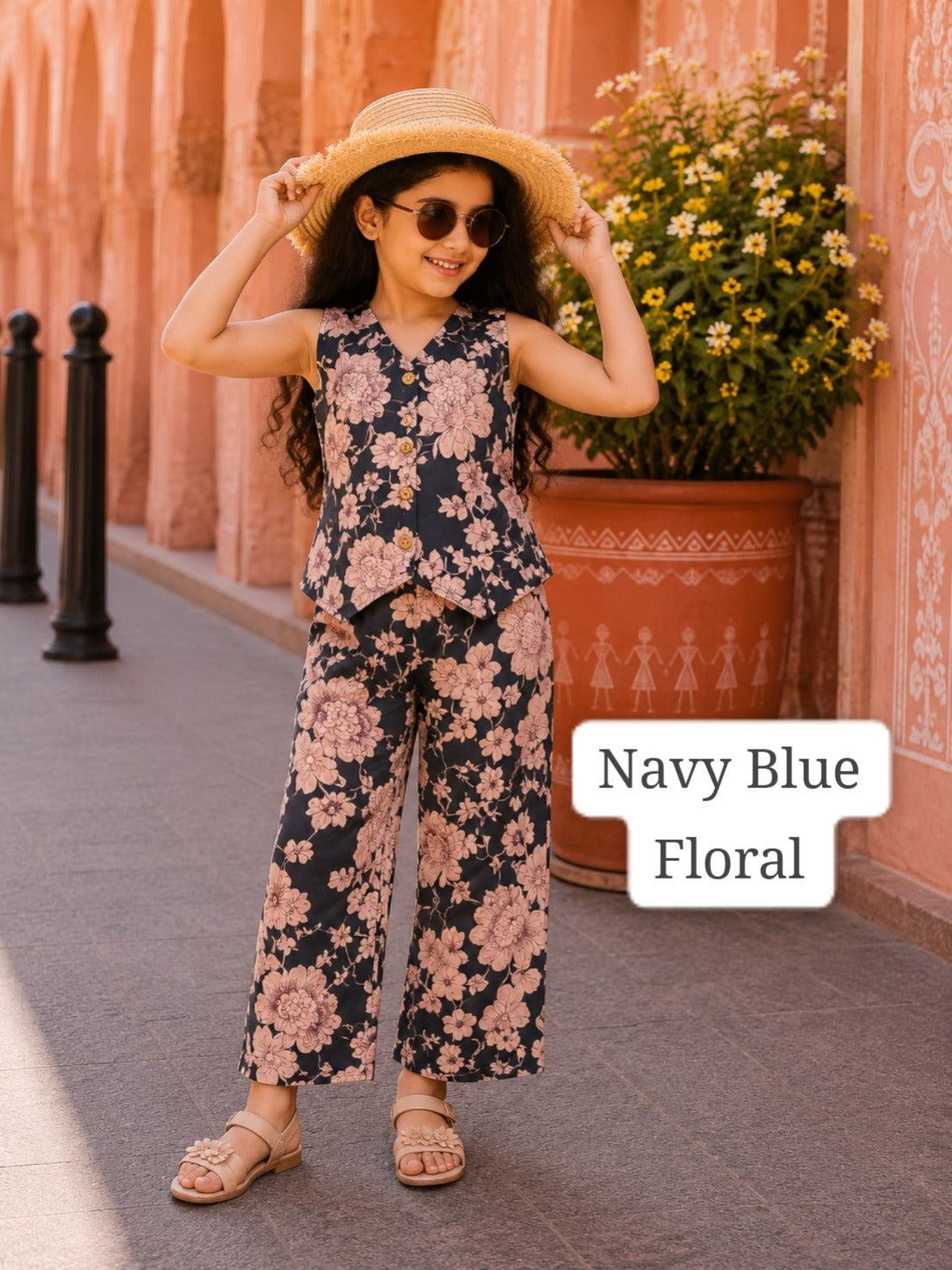 Stylish W-Cut Indo western cotton Coords