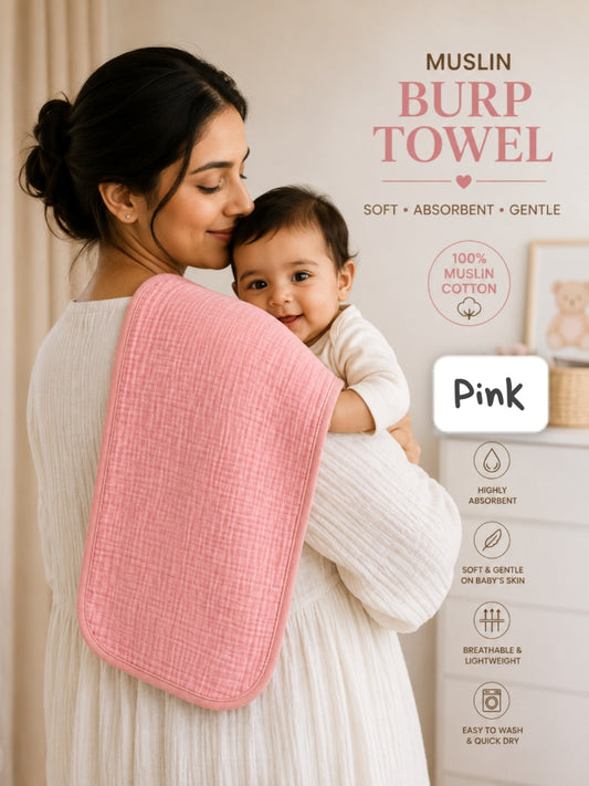 Muslin Pure Burp Towel (0-6 Months)