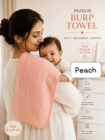 Muslin Pure Burp Towel (0-6 Months)