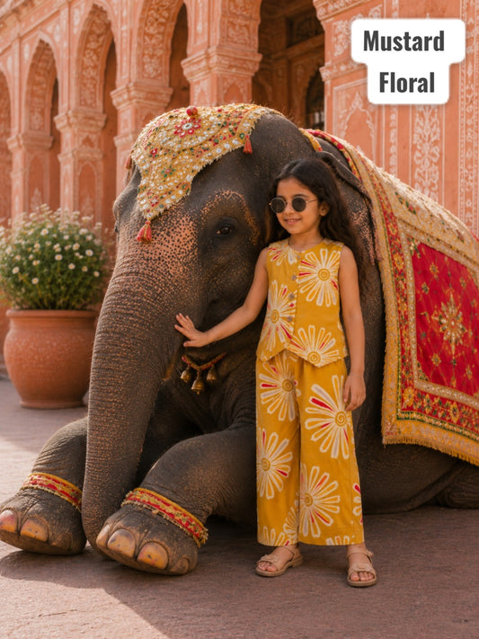 Stylish W-Cut Indo western cotton Coords Batch 2