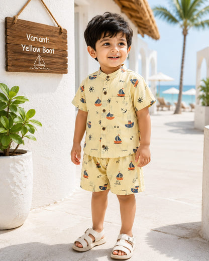 Premium boys cotton & muslin coord Sets | 1year to 3yrs| Premium Feels