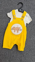 Baby velour Dungaree Sets for  0-1yr | Playful and Comfort Edition