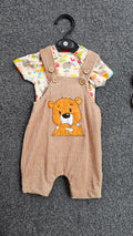 Baby velour Dungaree Sets for  0-1yr | Playful and Comfort Edition