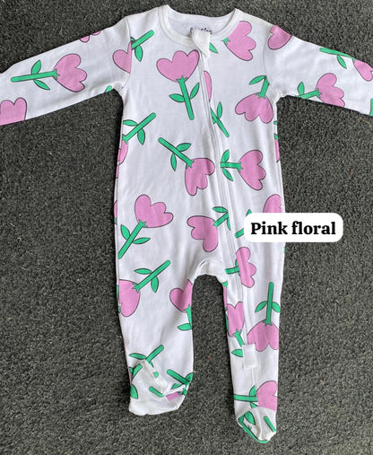 Footed Rompers sleepsuit-body jumpsuits (9-12months)