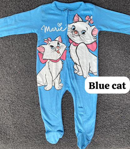 Footed Rompers sleepsuit-body jumpsuits (9-12months)