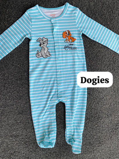 Footed Rompers sleepsuit-body jumpsuits (9-12months)
