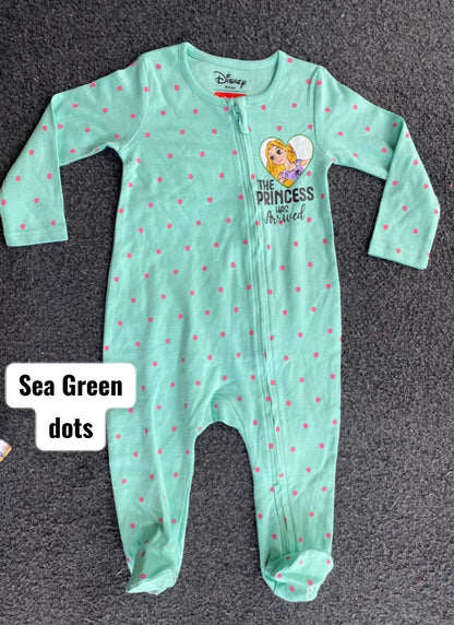12-18months Footed Rompers sleepsuit- m