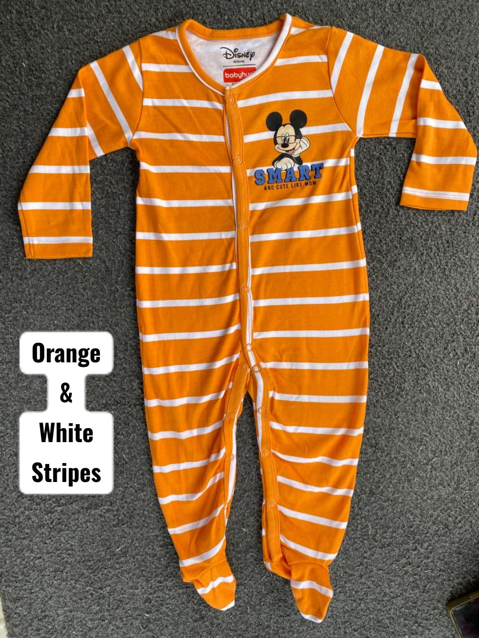 12-18months Footed Rompers sleepsuit- m