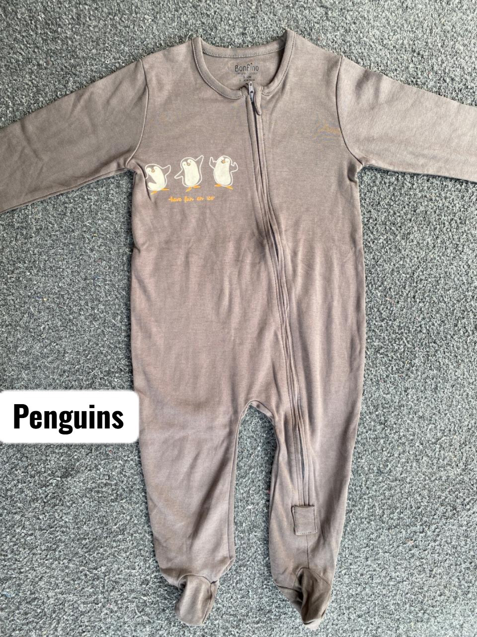 12-18months Footed Rompers sleepsuit- m