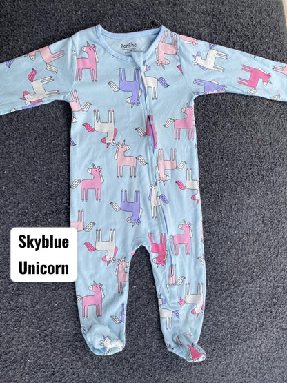 12-18months Footed Rompers sleepsuit- m