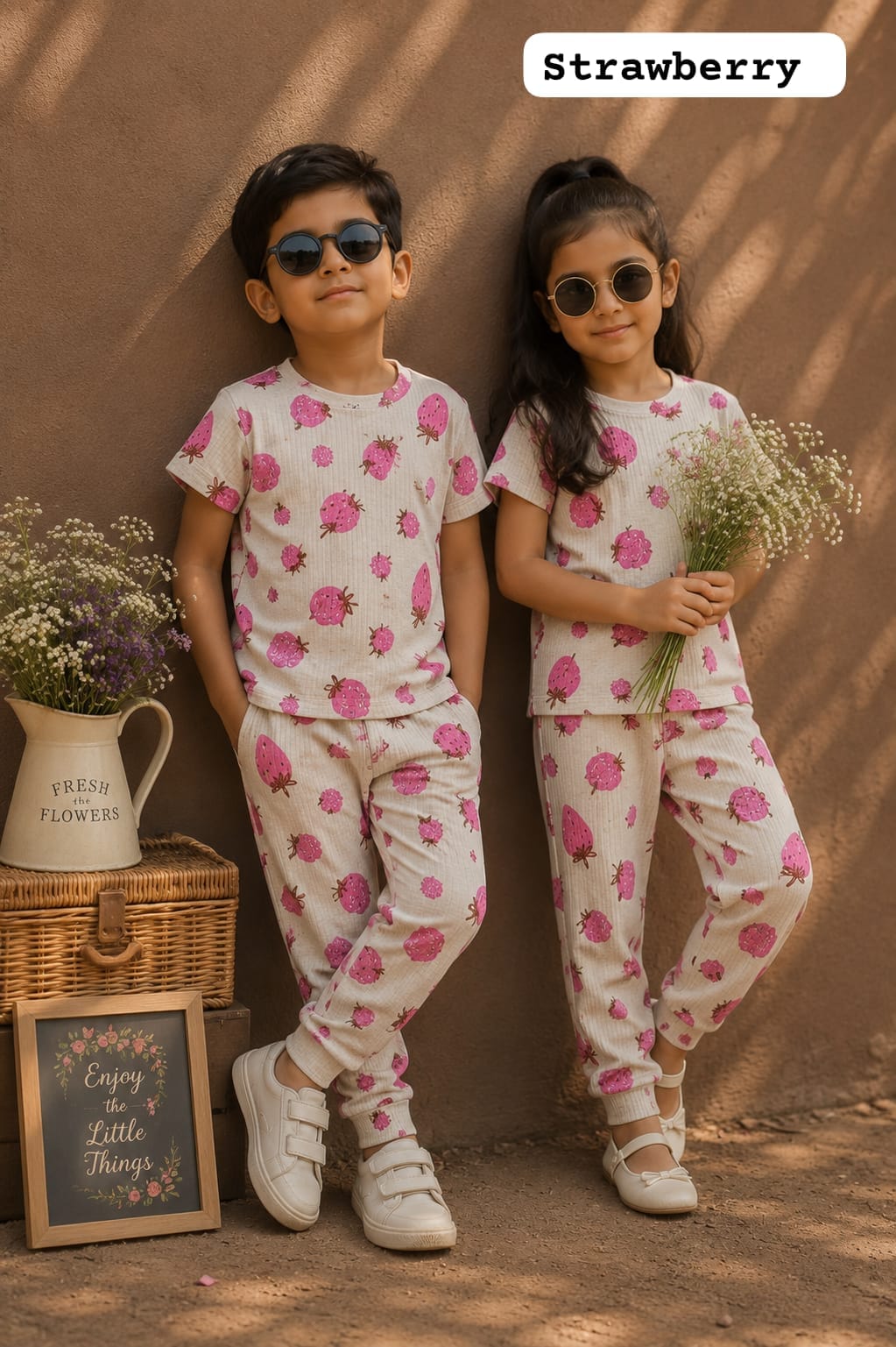 Soft Ribbed Cotton Pant Sets | 2yrs to 5yrs