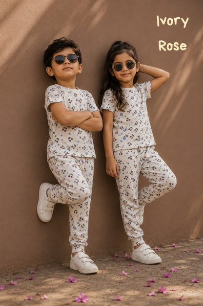 Soft Ribbed Cotton Pant Sets | 2yrs to 5yrs