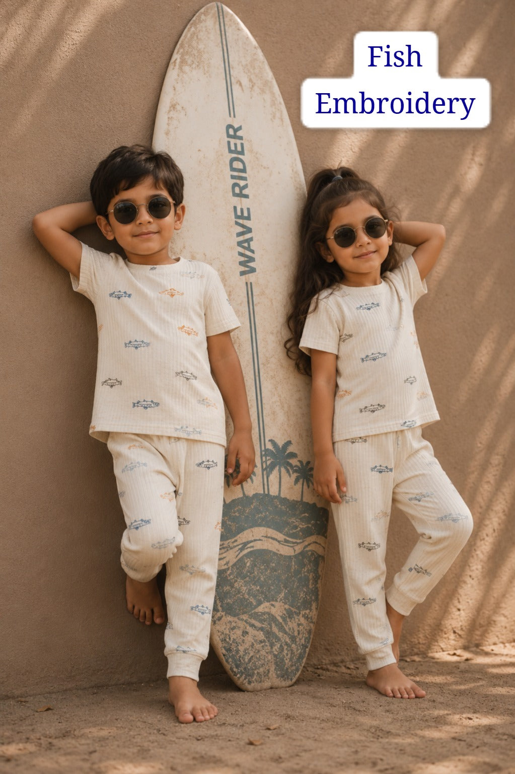 Soft Ribbed Cotton Pant Sets | 2yrs to 5yrs