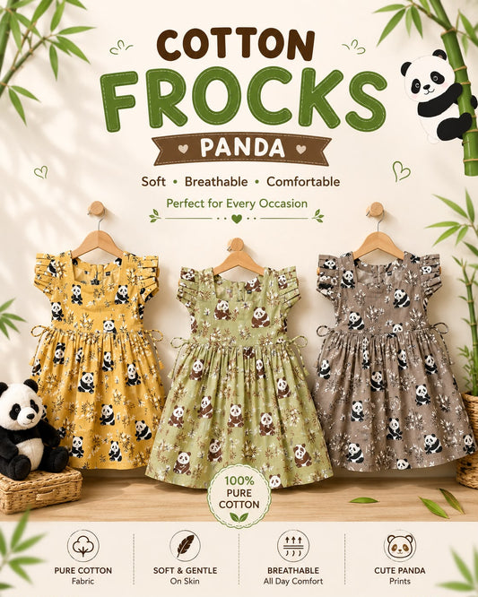 Pure cotton Panda frocks|Jaipuri frocks| 1 to 9yrs