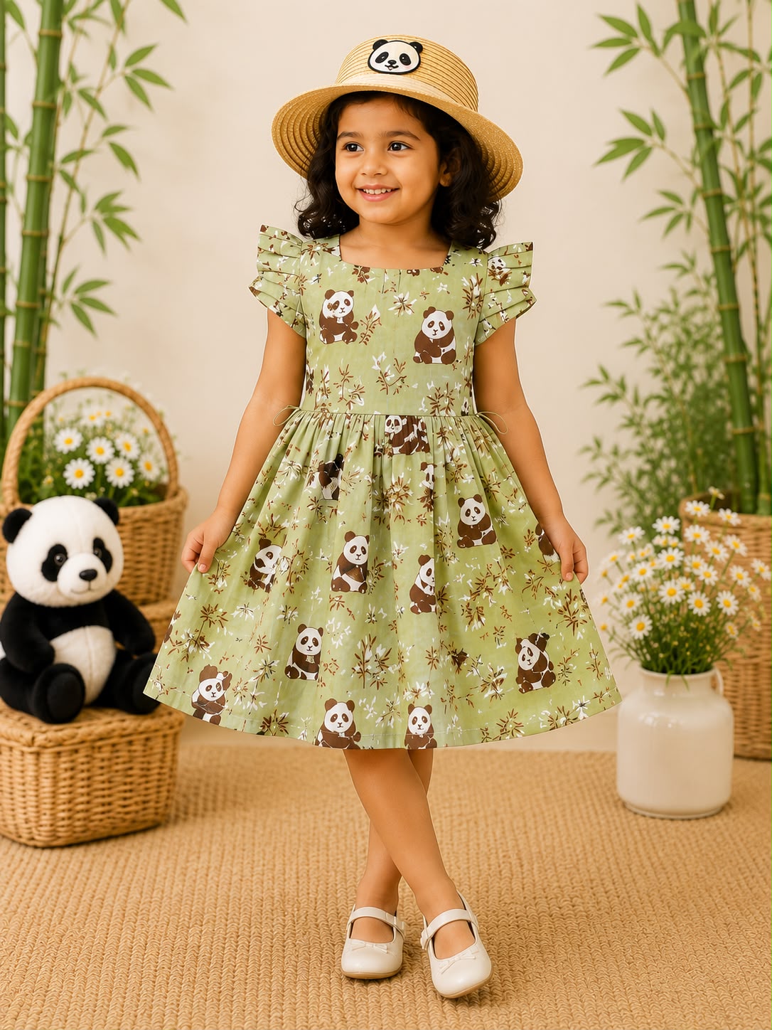 Pure cotton Panda frocks|Jaipuri frocks| 1 to 9yrs