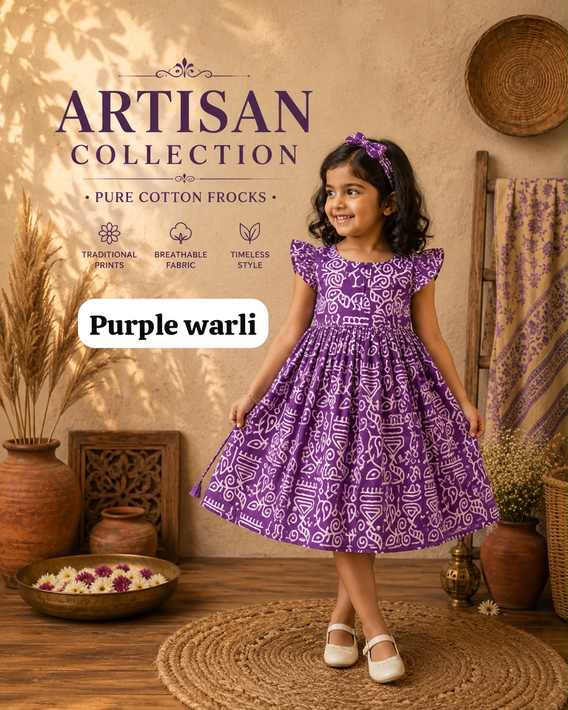 Pure cotton frocks Artisan prints|Jaipuri frocks| 1 to 9yrs | ART Edition