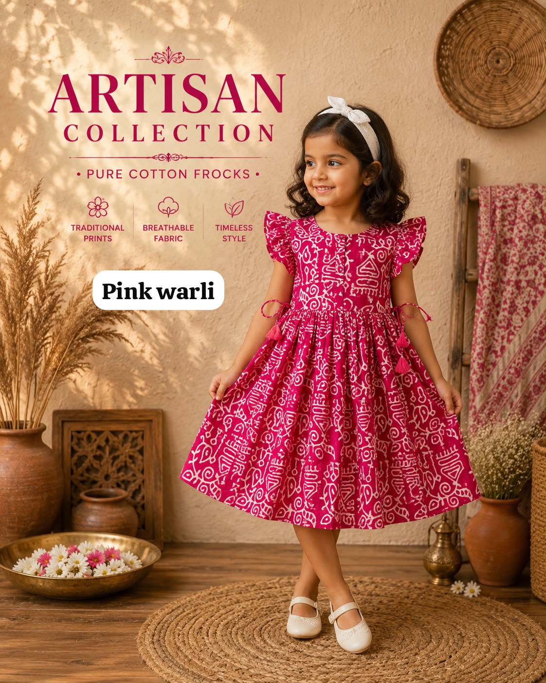 Pure cotton frocks Artisan prints|Jaipuri frocks| 1 to 9yrs | ART Edition