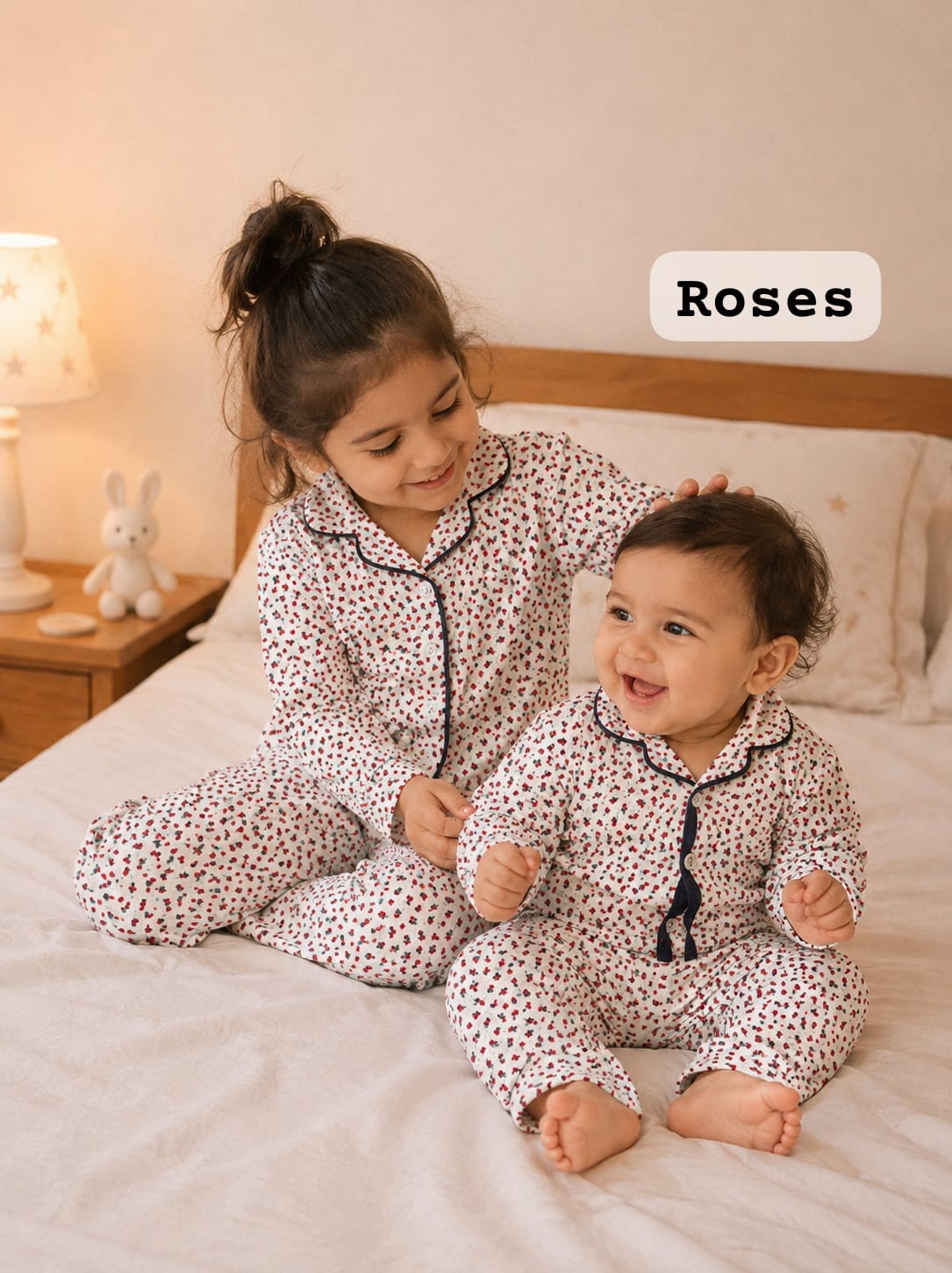 Soft Cotton Collar Night Sets for 6m to 5yrs