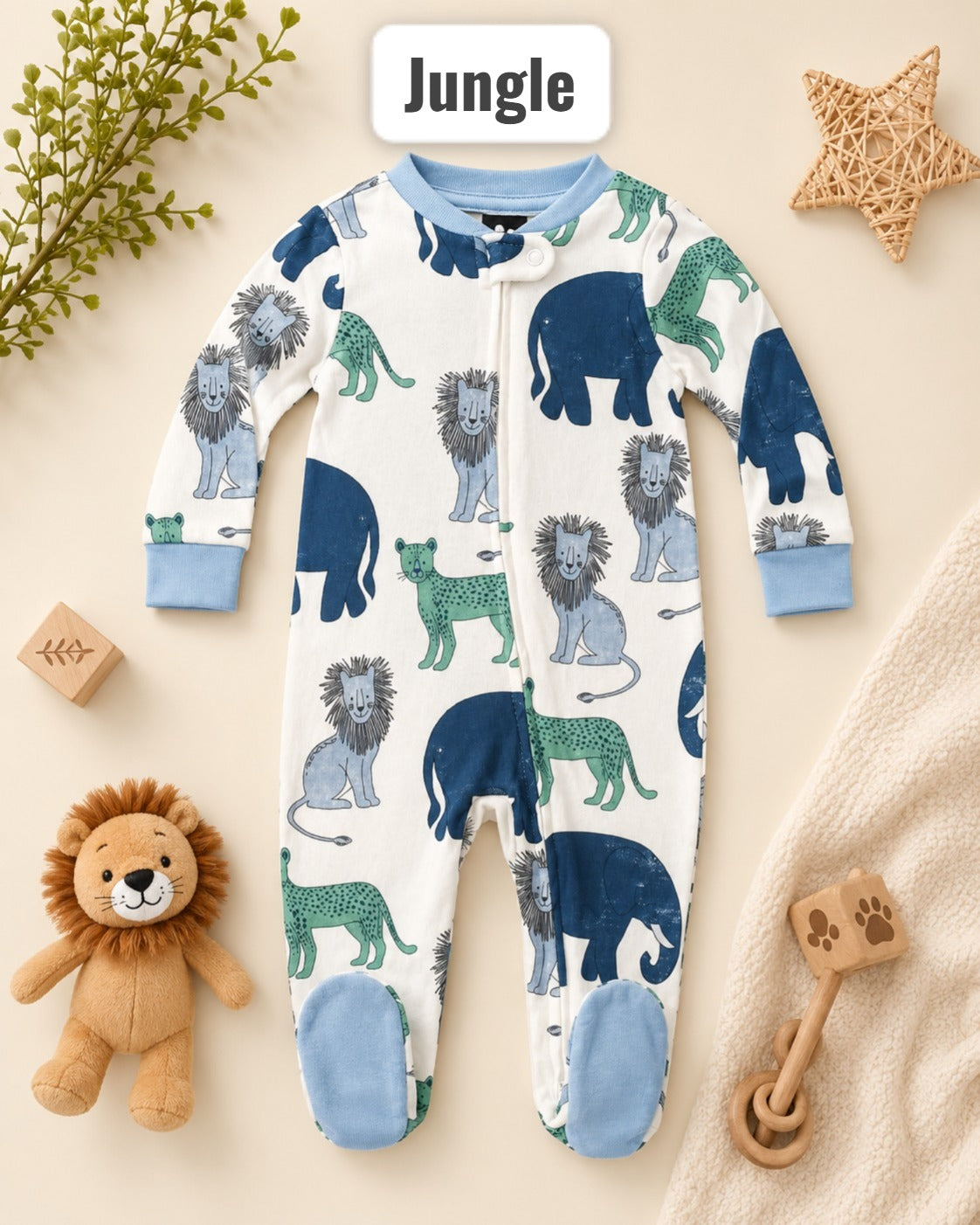 Footed Rompers sleepsuit-newborn