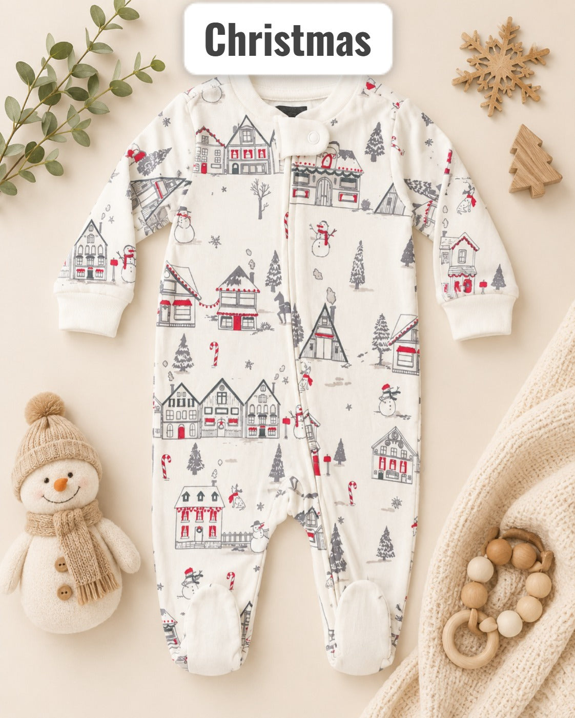 Footed Rompers sleepsuit-newborn