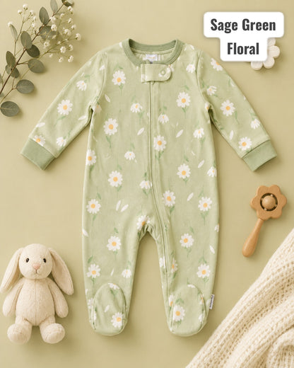 (0-3months) footed Rompers sleepsuit