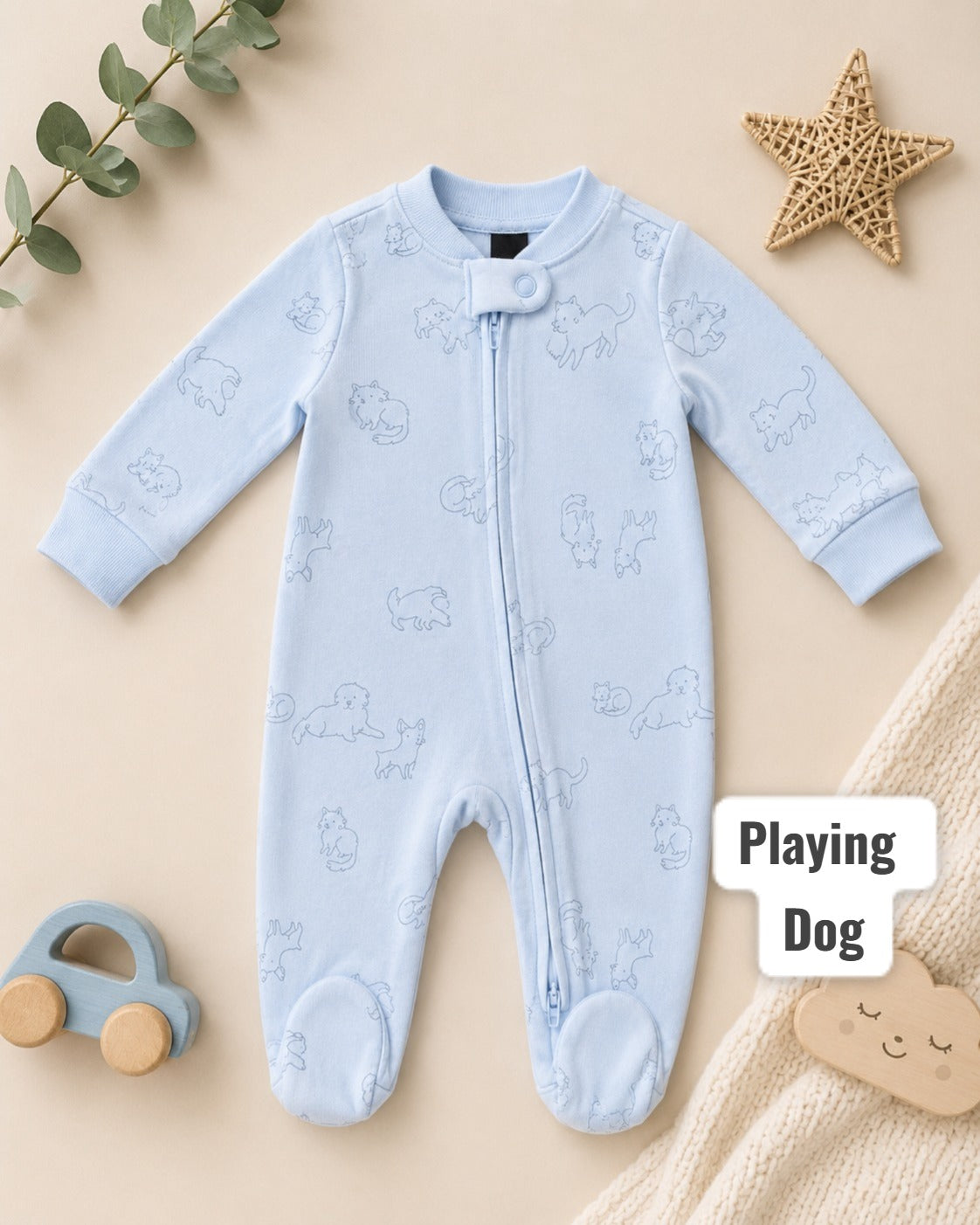 Footed Rompers sleepsuit-newborn