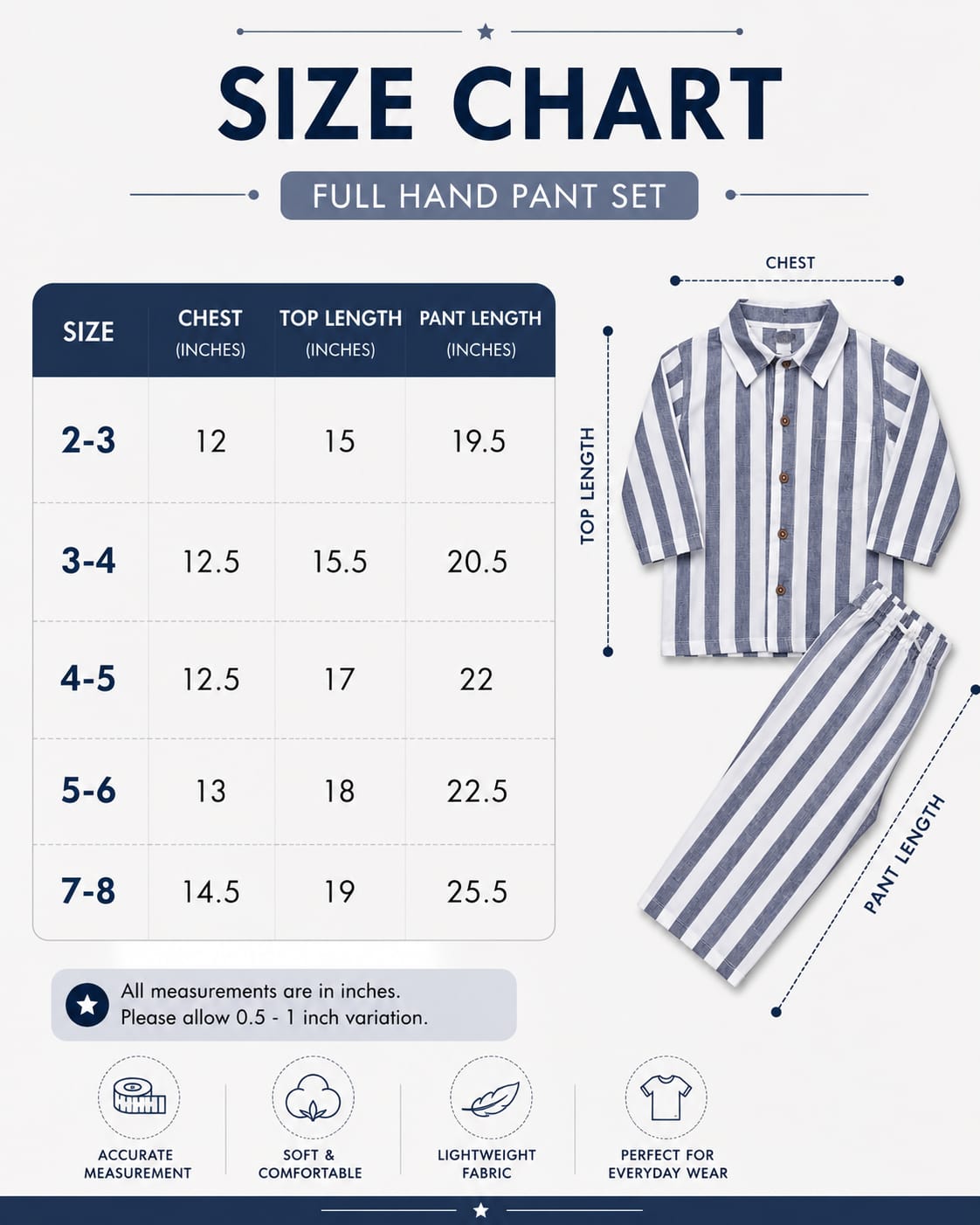 Full Sleeve Full Pant Cotton sets for 2 to 8yrs